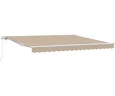 Pavėsinė Smėlio 400 × 350 cm Poliesteris ir Metalas