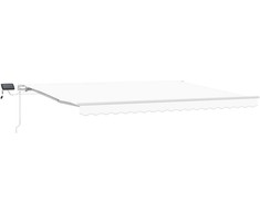 Ištraukiama markizė Balta 450 × 350 cm Audinys ir plienas