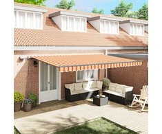 Ištraukiama markizė Geltona ir Oranžinė 500 × 350 cm