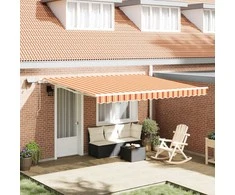Ištraukiama markizė geltonos ir oranžinės spalvos 400 ×300 cm