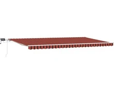Ištraukiama markizė oranžinė ir ruda 600 × 350 cm