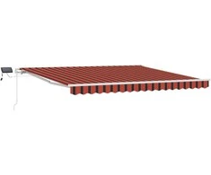 Ištraukiama markizė oranžinė ir ruda 400 × 300 cm