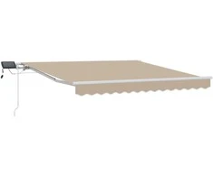 Ištraukiama markizė Smėlio 300 x 250 cm Audinys ir aliuminis