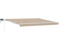 Ištraukiama markizė Smėlio 400 × 300 cm Audinys ir aliuminis