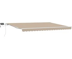 Ištraukiama markizė Smėlio 450 × 300 cm Audinys ir plienas