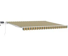 Ištraukiama markizė Žalia ir geltona 400 × 300 cm
