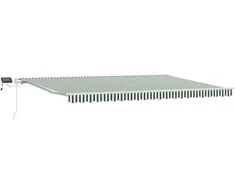 Ištraukiama markizė Žalia ir balta 500 × 350 cm