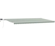 Ištraukiama markizė Žalia ir balta 600 × 300 cm