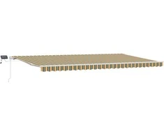 Ištraukiama markizė Žalia ir geltona 600 × 300 cm