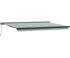 Ištraukiama markizė Žalia ir balta 500 × 300 cm