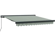 Ištraukiama markizė Žalia ir balta 300 x 250 cm