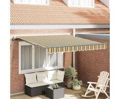 Ištraukiama markizė Žalia ir geltona 300 x 250 cm