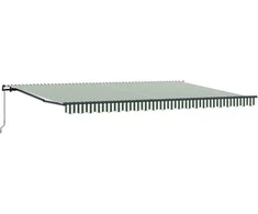 Ištraukiama markizė Žalia ir balta 500 × 350 cm