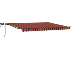 Ištraukiama markizė oranžinė ir ruda 400 × 350 cm