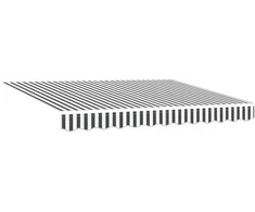 Rankinė sulankstoma markizė Antracito ir baltos 3,5 x 2,5 m