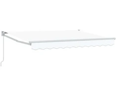 Ištraukiama markizė Balta 3 x 2 m 100% Poliesteris ir Aliuminis