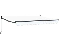 Ištraukiama markizė Balta 3 x 2 m 100% Poliesteris ir Aliuminis