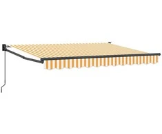 Ištraukiama markizė Geltona ir balta 3 x 2 m