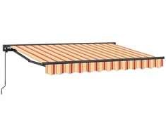 Rankinė sulankstoma markizė Geltona, oranžinė ir balta 3 x 2 m