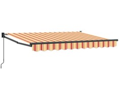 Ištraukiama markizė Geltona, oranžinė ir balta 3,5 x 2 m