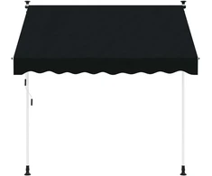 Rankinė sulankstoma markizė Juoda 100 cm