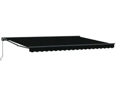 Rankinė sulankstoma markizė Juoda 4 × 3,5 m