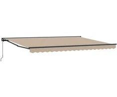 Rankinė sulankstoma markizė Smėlio 5 × 3,5 m