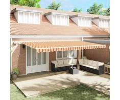 Ištraukiama markizė Geltona ir Oranžinė 600 × 350 cm