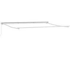 Rankinis markizės rėmas Baltas 4,5 × 3,5 m Plienas