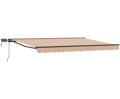 Rankinis markizės rėmas su LED 4,5 × 3,5 m