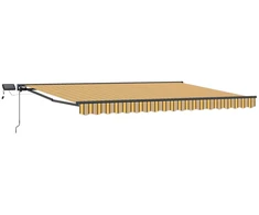 Rankinis markizės rėmas su LED 4,5 × 3,5 m