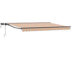 Rankinis markizės rėmas su LED 5 × 3,5 m