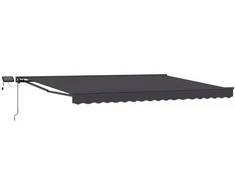 Rankinis markizės rėmas su LED Antracitas 4,5 × 3 m