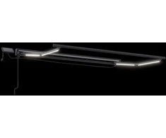Rankinis markizės rėmas su LED Antracitas 3,5 x 2 m Aliuminis