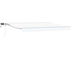 Rankinis markizės rėmas su LED Baltas 5 × 3,5 m