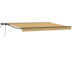 Rankinis markizės rėmas su LED 4,5 × 3 m
