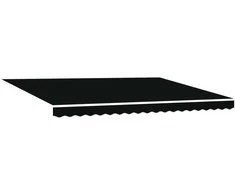 Rankinis markizės rėmas su LED Juoda ir Antracitas 4 × 3 m