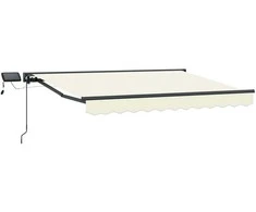 Rankinis markizės rėmas su LED Kremo ir antracito 3,5 x 2,5 m