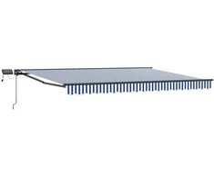 Rankinis markizės rėmas su LED 4 × 3,5 m
