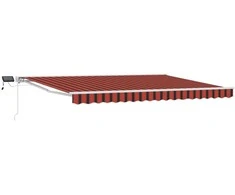 Rankinis markizės rėmas su LED Oranžinė, Juoda, Balta 4,5 × 3 m