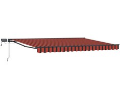 Rankinis markizės rėmas su LED 4 × 3,5 m