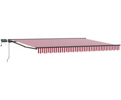 Rankinis markizės rėmas su LED 4 × 3,5 m