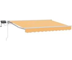 Rankinis markizės rėmas su LED Smėlio 4 × 3 m