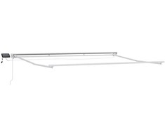 Rankinis markizės rėmas su LED Bežinė ir balta 4,5 × 3,5 m