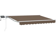 Rankinis markizės rėmas su LED Taupe 2,5 x 2 m