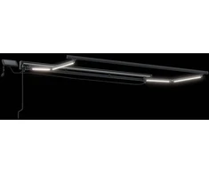 Rankinis markizės rėmas su LED Taupe 3 x 2,5 m