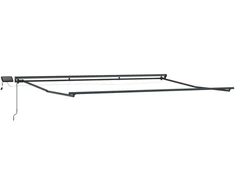 Rankinis markizės rėmas su LED Taupe 4 × 3,5 m
