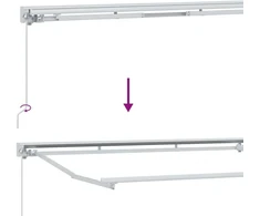 Rankinis markizės rėmas su LED 3,5 x 2 m