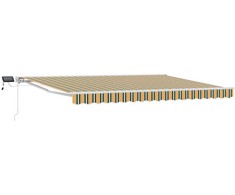 Rankinis markizės rėmas su LED 4,5 × 3,5 m