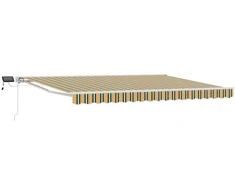 Rankinis markizės rėmas su LED 4,5 × 3,5 m